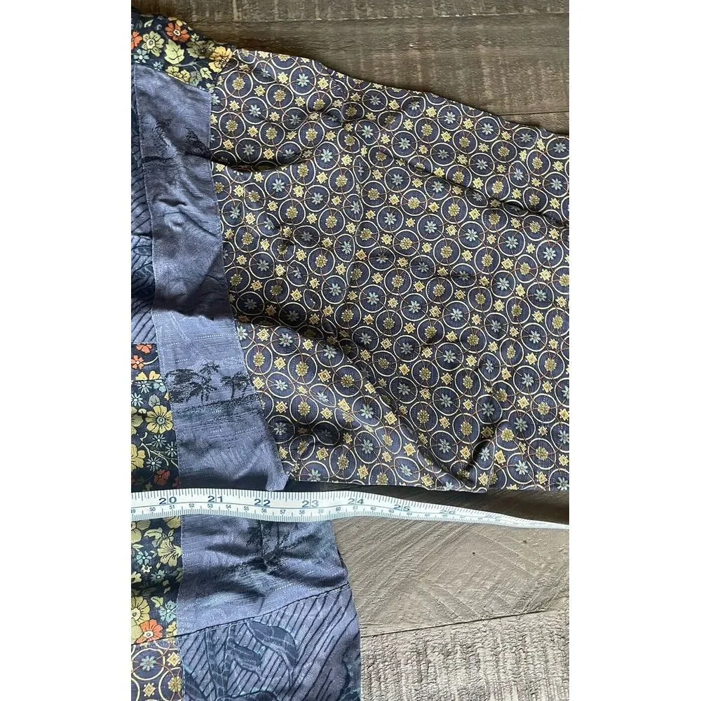 TOMMY BAHAMA Men's S/S Shirt, Sewn Patchwork Pattern,‎ XL - Picture 10 of 11
